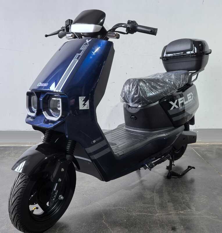 Електричний мопед Corso Flex FL-384117 (1) + 1 ЯЩИК АКУМ, двигун 1500W, акумулятор графеновий 72V/35Ah, в коробці
