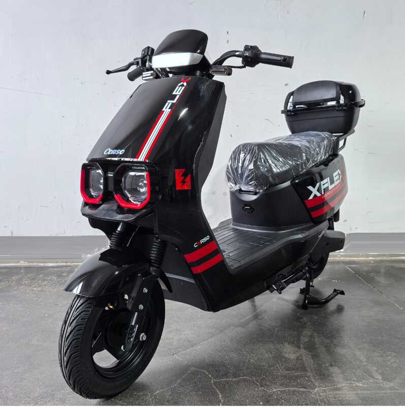 Електричний мопед Corso Flex FL-239072 (1) + 1 ЯЩИК АКУМ, двигун 1500W, акумулятор графеновий 72V/35Ah, в коробці