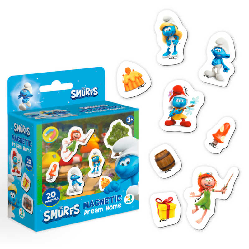 гр Магнітна гра "Дім Мрій. Котедж Смурфетти" 200618 (40) "DoDo", 20 магнітів, в коробці