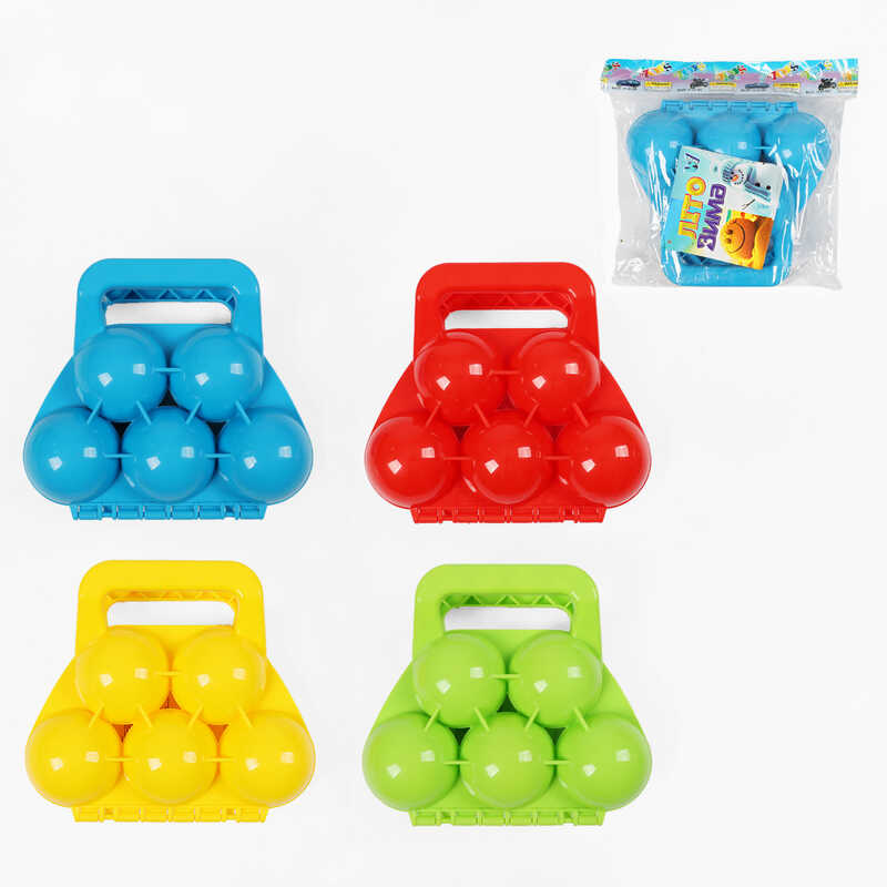 Сніжколіп TK 4336-80 (120/2) "WToys", 5 сніжок, в пакеті, ВИДАЄТЬСЯ ТІЛЬКИ МІКС ВИДІВ