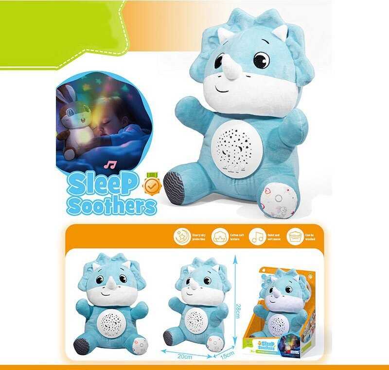 Нічник DH 14 (48/2) "Носоріг", звуки природи, мелодії, підсвічування, регулювання гучності, в коробці