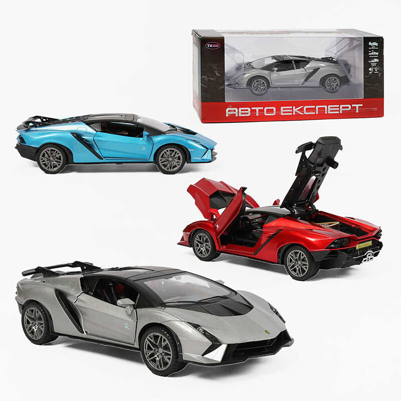 Машинка TX-32703 (48/2) "Авто Експерт",3 кольори,металопластик,1:22, світло,звук,інерція,відчиняються двері, багажник та капот, в коробці, МІКС ВИДІВ