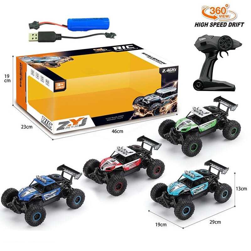 Машина на радіокеруванні 403-1 (20) 4 види, амортизація, масштаб 1:14, акумулятор 7.4 V, пульт 2.4 GHz, гумові шини з протектором, в коробці, МІКС