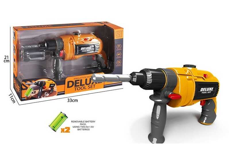 Дриль HB 3299-25 (36/2) автоматичний принцип роботи, реверс, насадки, в коробці