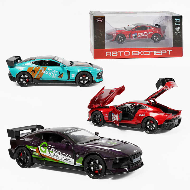 Машинка TX 43688 (48/2) "Авто Експерт", 3 види, металопластик, 1:22, світло, звук, інерція, відчиняються двері, в коробці, ВИДАЄТЬСЯ МІКС