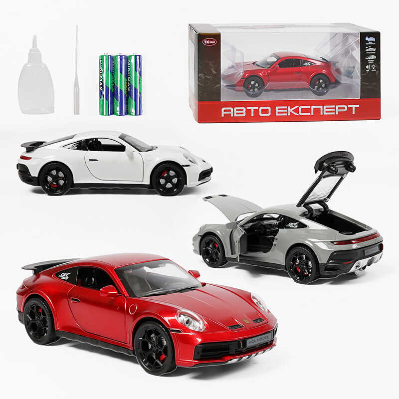 Машинка TX 51466 (48/2) "Авто Експерт", 3 види, металопластик, масштаб 1:22, світло, звук, інерція, відчиняються двері, багажник та капот, в коробці, ВИДАЄТЬСЯ МІКС 