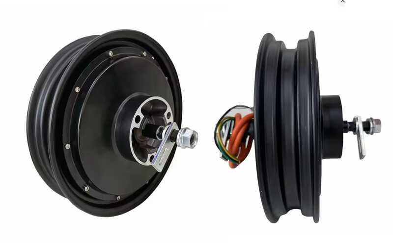 Двигун для електромопеда MT-2000W (1) розмір 12``, потужність 2000W, напруга 72V, дискове гальмо 