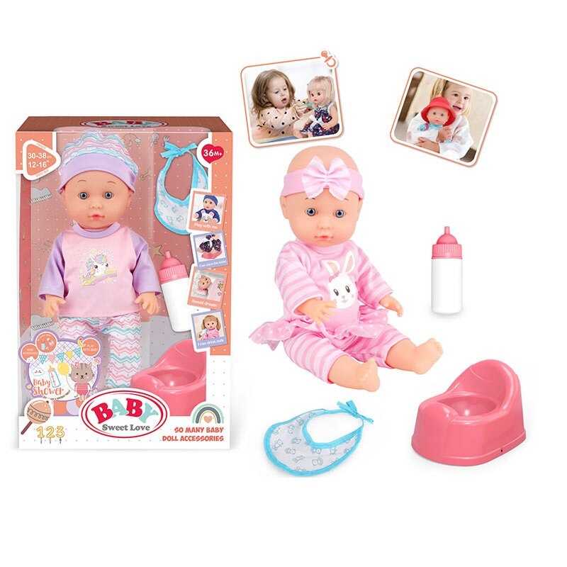 Пупс 7933 D 5 (48) висота 30 хв, п`є, ходить в туалет, горщик, пляшечка, в коробці