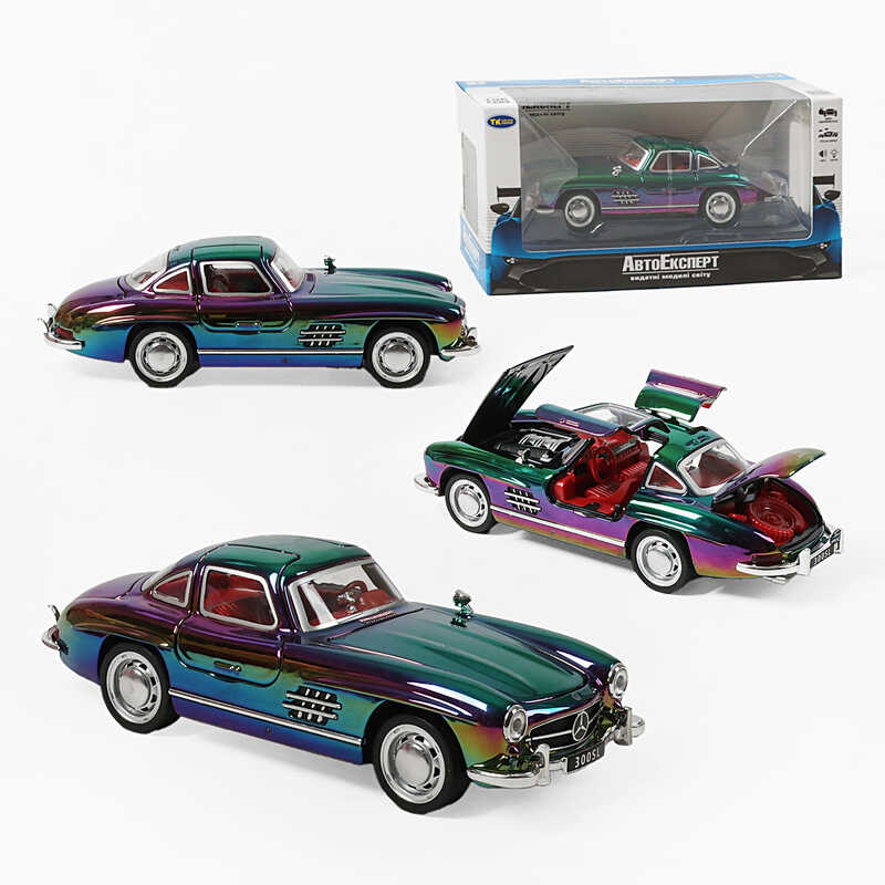 Машинка TK-53611 (48/2) "Авто Експерт", металопластик, 1:32, світло, звук, інерція, відчиняються двері, багажник, капот, 2 режими роботи: зі звуком / без, в коробці