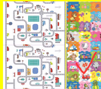 Килимок ігровий C 75168 (30) 2-х сторонній, EVA, 180х120 см, в сумці 