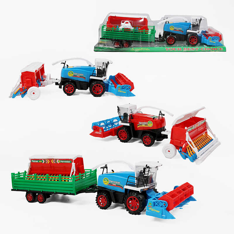 Комбайн 0488-141 (36/2)  причіп, розмір: 50х16х12 см, інерційний механізм, рухомі елементи конструкції, додаткова насадка, в слюді