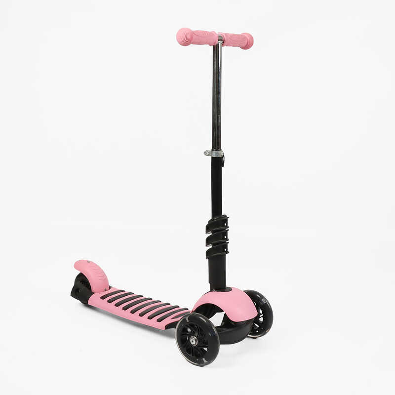 Самокат триколісний 1069-1 , Best Scooter, PU колеса, ПІДСВІЧУВАННЯ, в пакеті