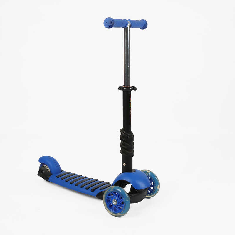 Самокат триколісний 1069-4 , Best Scooter, PU колеса, ПІДСВІЧУВАННЯ, в пакеті