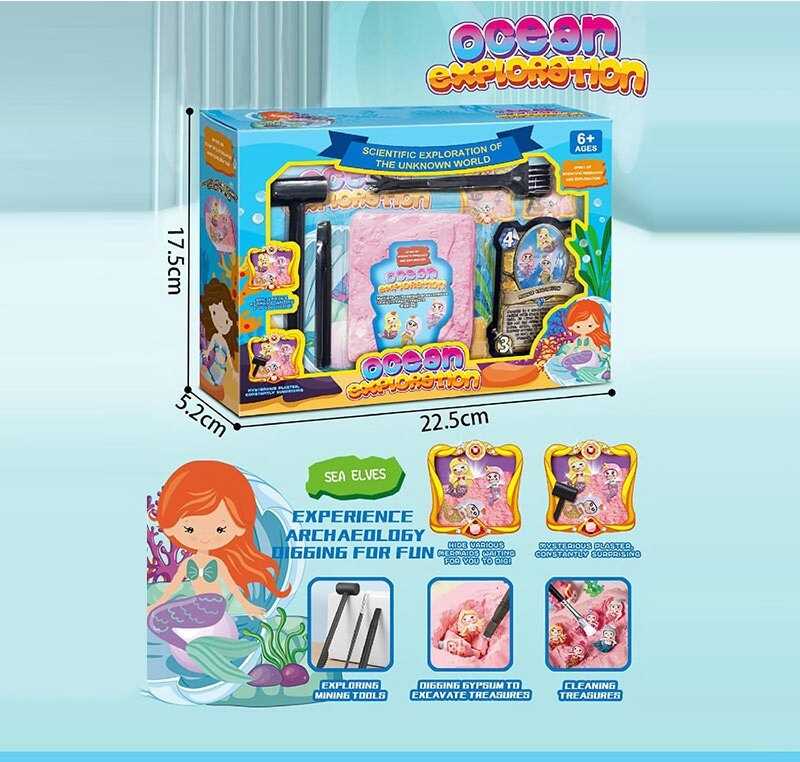 Розкопки 2054 (72) гіпсовий блок, інструменти, в коробці