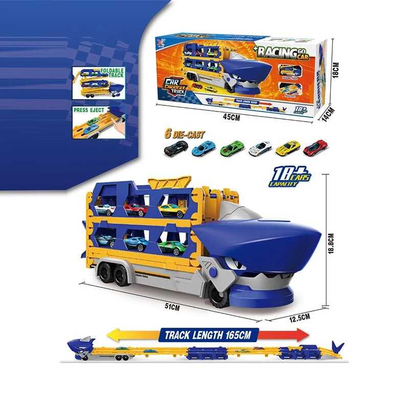 Трейлер K 305 (24) 6 металопластикових машинок, 2 механічні запускачі, в коробці