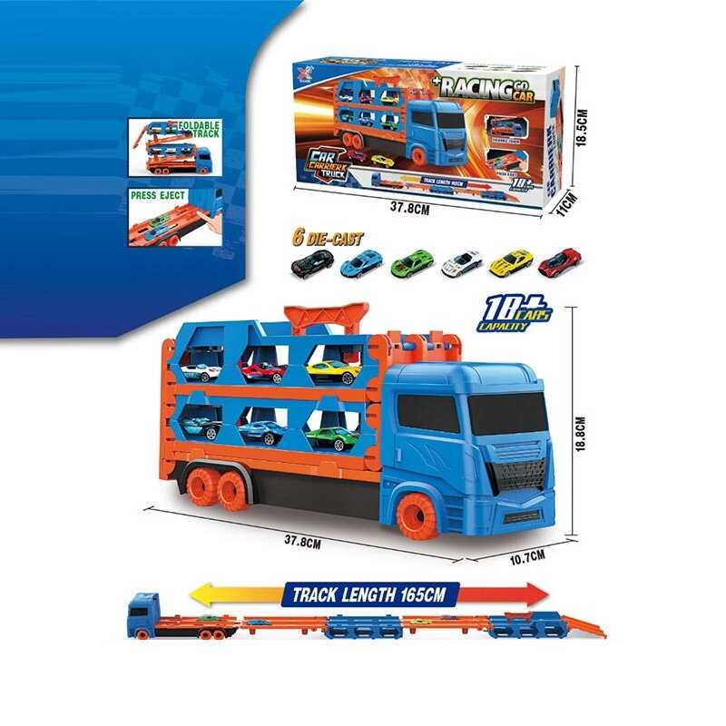 Трейлер K 301 (24) 6 металопластикових машинок, 2 механічні запускачі, в коробці