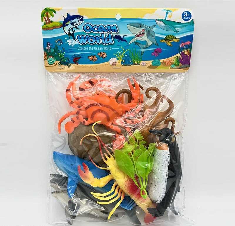 Морські жителі 104-3 (120/2) 7 штук, водорослі, в пакеті