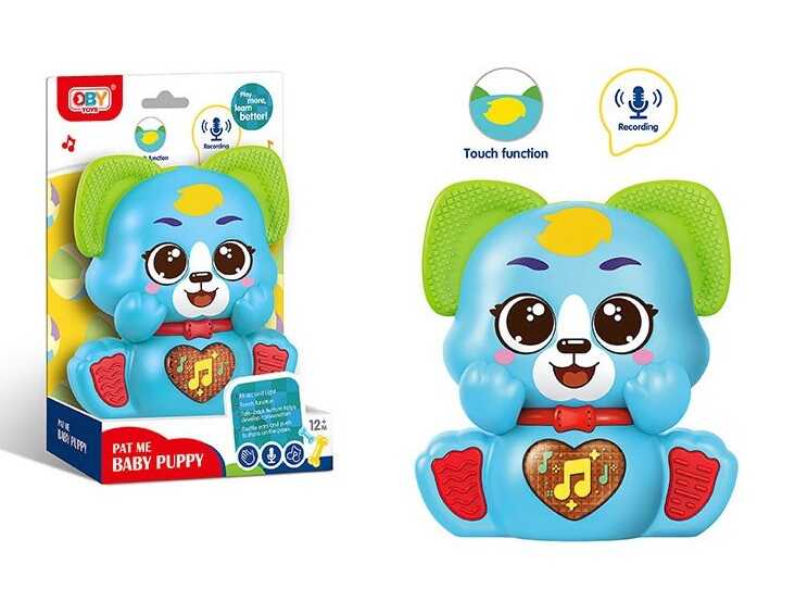 Музична іграшка O 13802 (96/2) гумові прорізувачі, мелодії, звуки, підсвічування, запис та відтворення голосу,сенсорна ділянка,на батарейках,в коробці