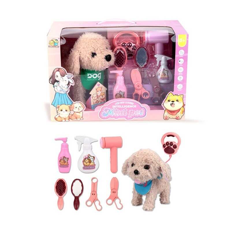 Улюбленець 8832-63 (12) "Собачка", на повідці, звук, музика, ходить, реагує на дотик та оплески, повторює фрази, аксесуари, в коробці