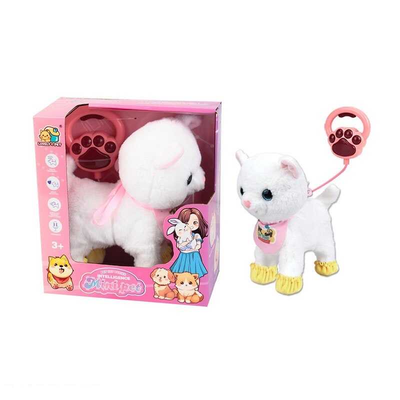 Улюбленець 8832-67 (48/2) "Кошеня", на повідці, звук, музика, ходить, реагує на дотик та оплески, повторює фрази, в коробці