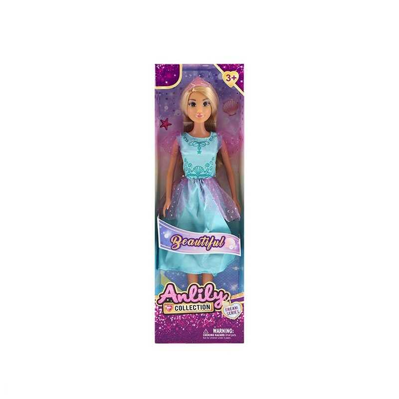 Лялька 616856 (48) висота: 30, голова та руки: гума, тіло та ноги: пластик, знімна сукня та взуття, діадема, в коробці