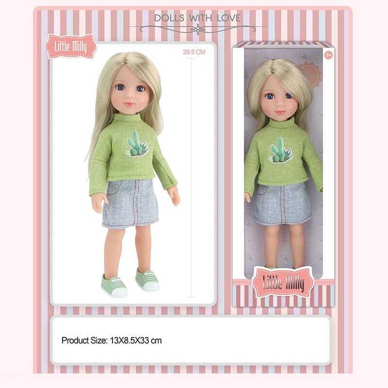 Лялька 91095 H (60/2) висота: 30 см, прошите волосся, знімний одяг та  взуття, рухомі кінцівки, в коробці