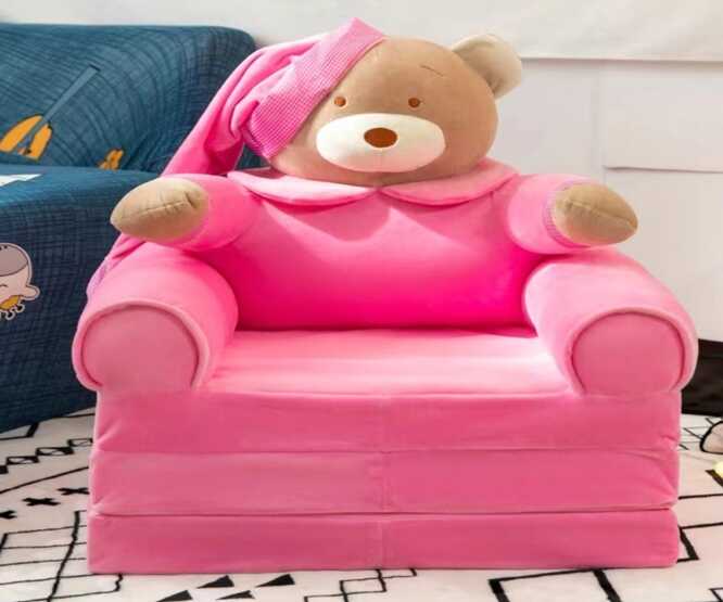 Крісло розкладне м’яке M 19926 (12) “Ведмедик”, 49х40х49 см, у розкладеному вигляді - 120 см, в пакеті