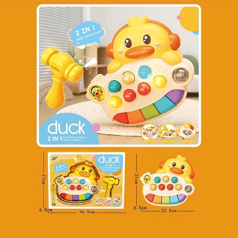 Піаніно WQ 131 (24) світло, звук, озвучування англійською мовою, піаніно, стукавка, гра на реакцію, кулька-брязкальце, в коробці