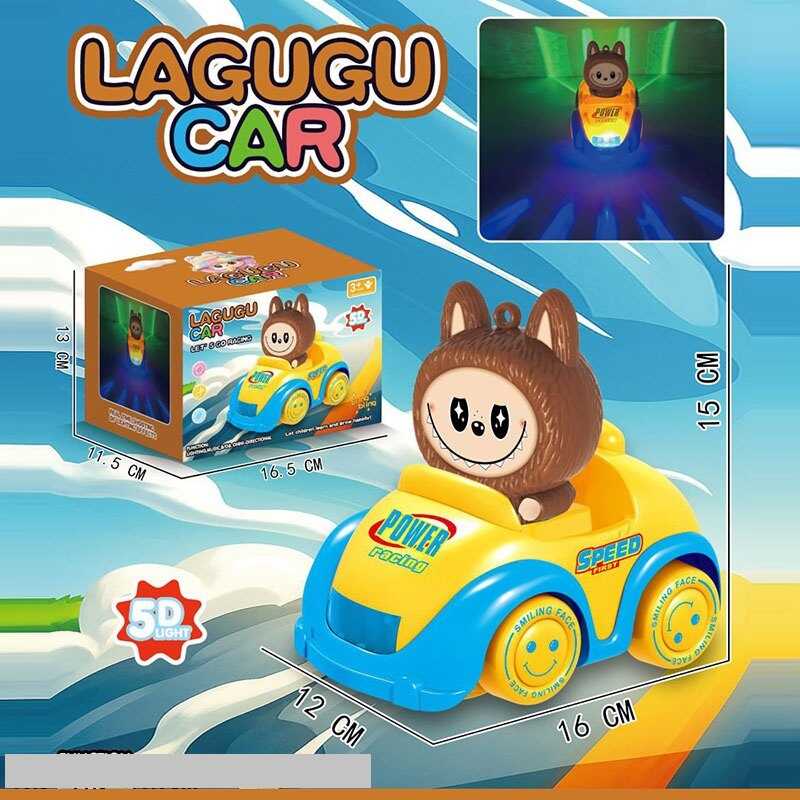 Машинка музична NR 617-358 (120/2) герой, довжина 16 см, кольорове підсвічування, звук транспорту, мелодія, колесо вільного ходу, в коробці