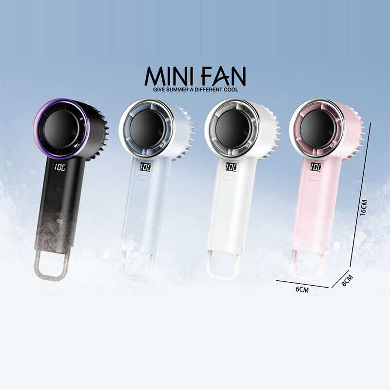 Вентилятор SD-15 (100/2)  вбудований акумулятор 3.7 V, 5 режимів потужності, екран, кабель USB Type-C, в коробці