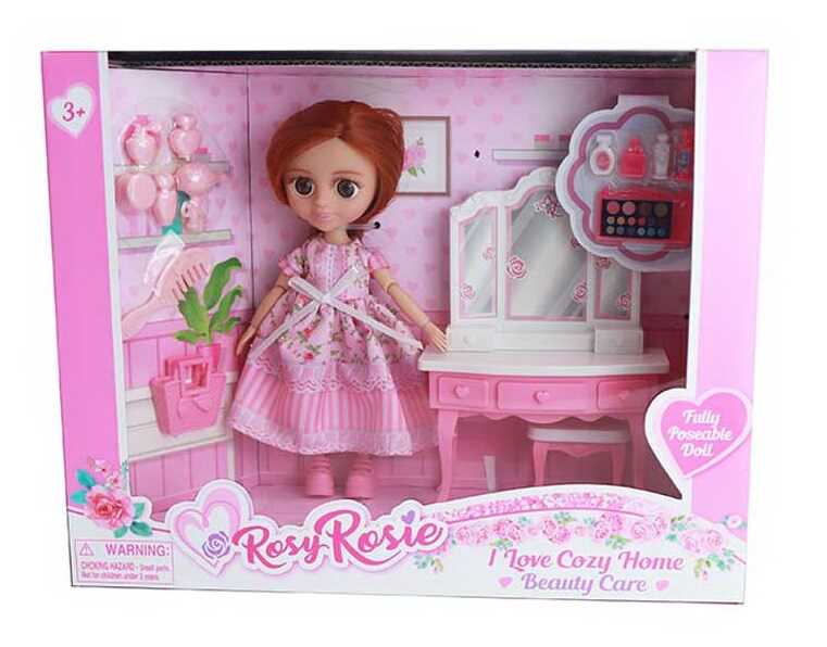 Лялька RR 002 (48/2) висота: 16 см, шарнірні суглоби, знімний одяг, улюбленець, аксесуари, в коробці