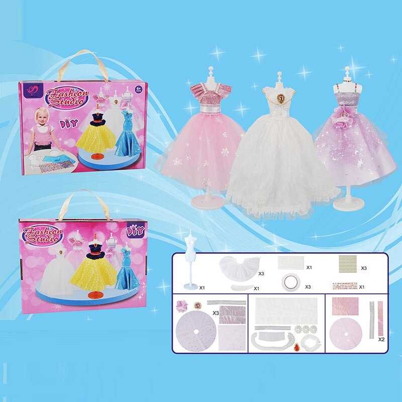 Набір дизайнера M 700-3 (48/2) 1 манекен, тканина, двосторонній скотч, прикраси, в коробці