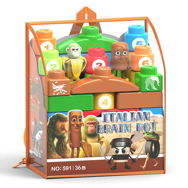 Конструктор 591 (36/2) 36 деталей, фігурки героїв, цифри, кольори, в сумці