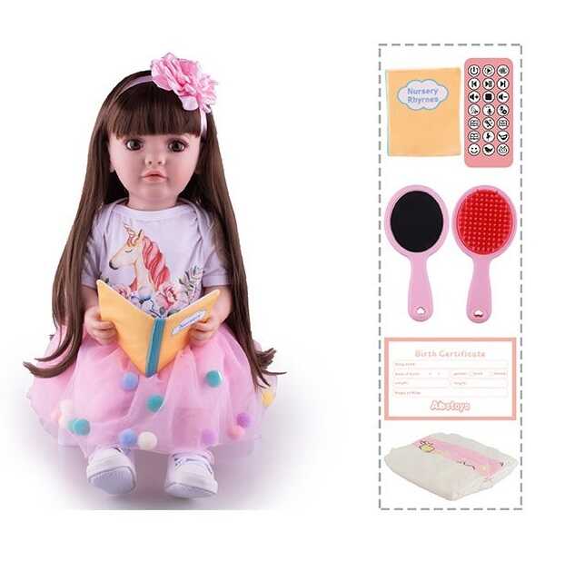 Лялька TK 7771-60 (9) "W Toys",  УКР. ОЗВУЧУВАННЯ, казки, пісні, веде діалог з дитиною, багато функцій , в коробці