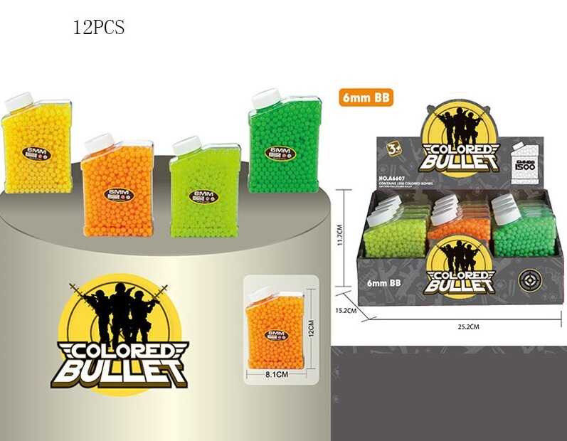 Пульки A 6607 (12) ЦІНА ЗА 12 ШТУК В БЛОЦІ, 6 мм, 1500 шт, в коробці