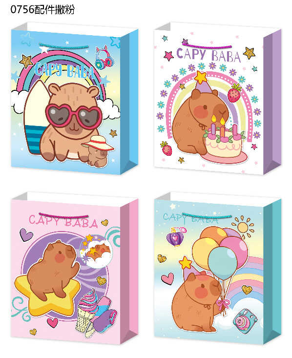 Пакет подарунковий C 75771 (360) 4 види, ВЕЛИКИЙ, ВИДАЄТЬСЯ ТІЛЬКИ МІКС ВИДІВ