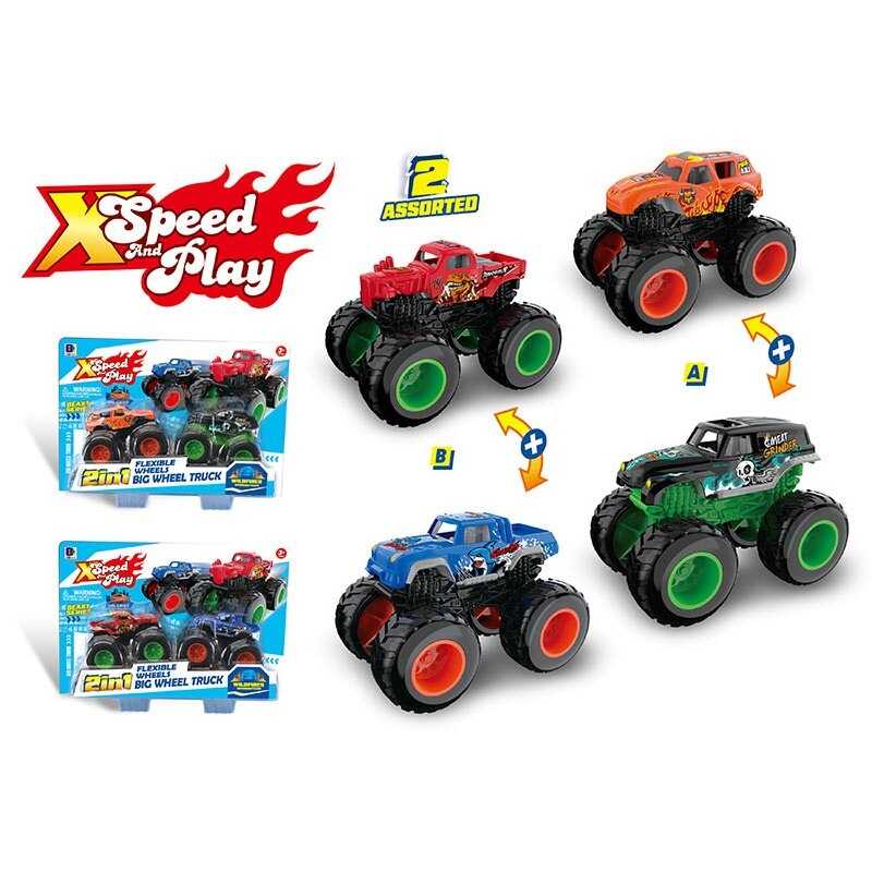 Набір машин 661-1016 (96/2) 2 види, 2 штуки, металопластик, на листі