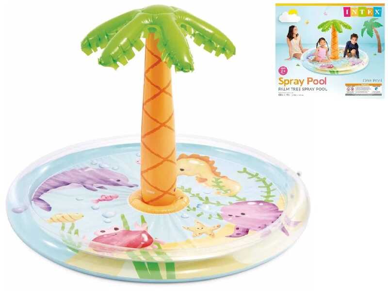 Intex Басейн надувний 56433 NP (4) "Пальма", 173 х 104 см, об`єм 166 л, від 2х років