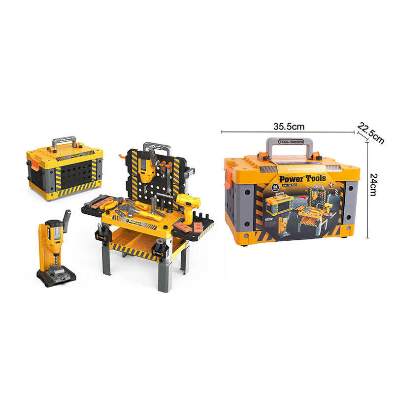 Набір інструментів T 050 A (6) 99 елементів, механічний шурупокрут, дриль, лещата, звуки, підсвічування, в боксі