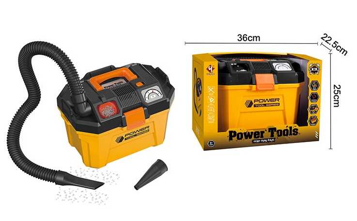 Пилосос T 055 (12) 2 режими потужності, всмоктує невелике сміття, 2 насадки, імітовані опилки дерева, в коробці