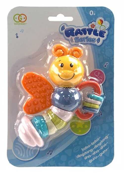 Брязкальце G 19 (72/2) гумові елементи, намистини, на листі