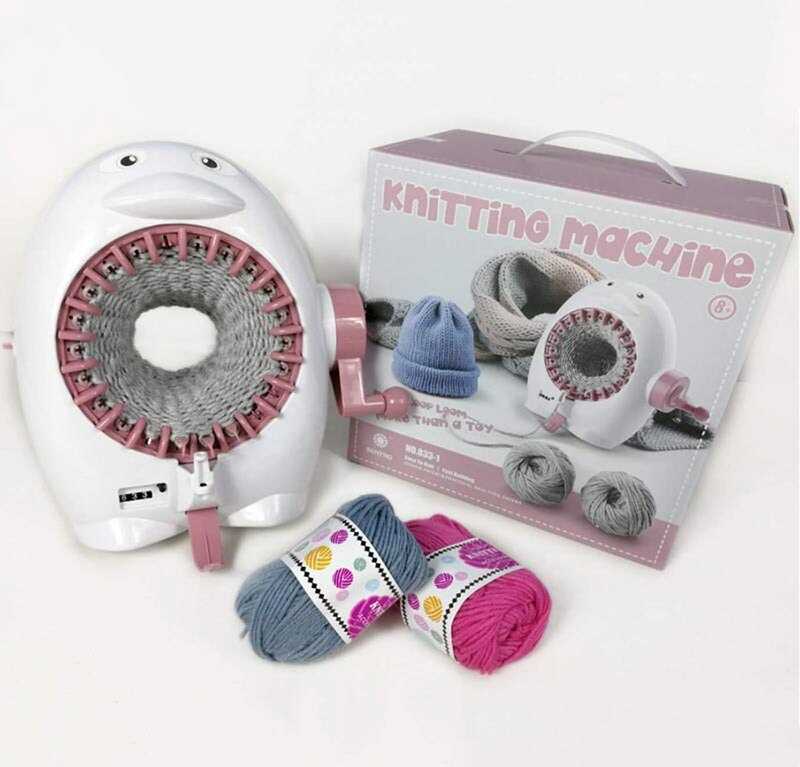 Набір для в`язання 833-1 (18/2) станок для в’язання, 2 мотки ниток, інструменти, в коробці