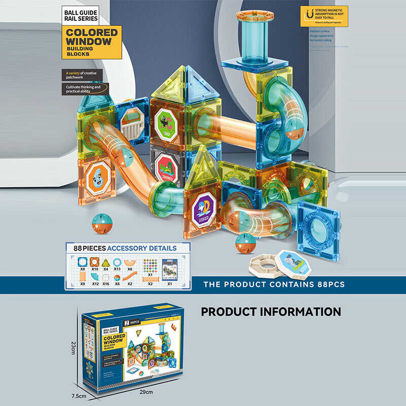 Магнітний конструктор 6692 A (24) 88 деталей, в коробці