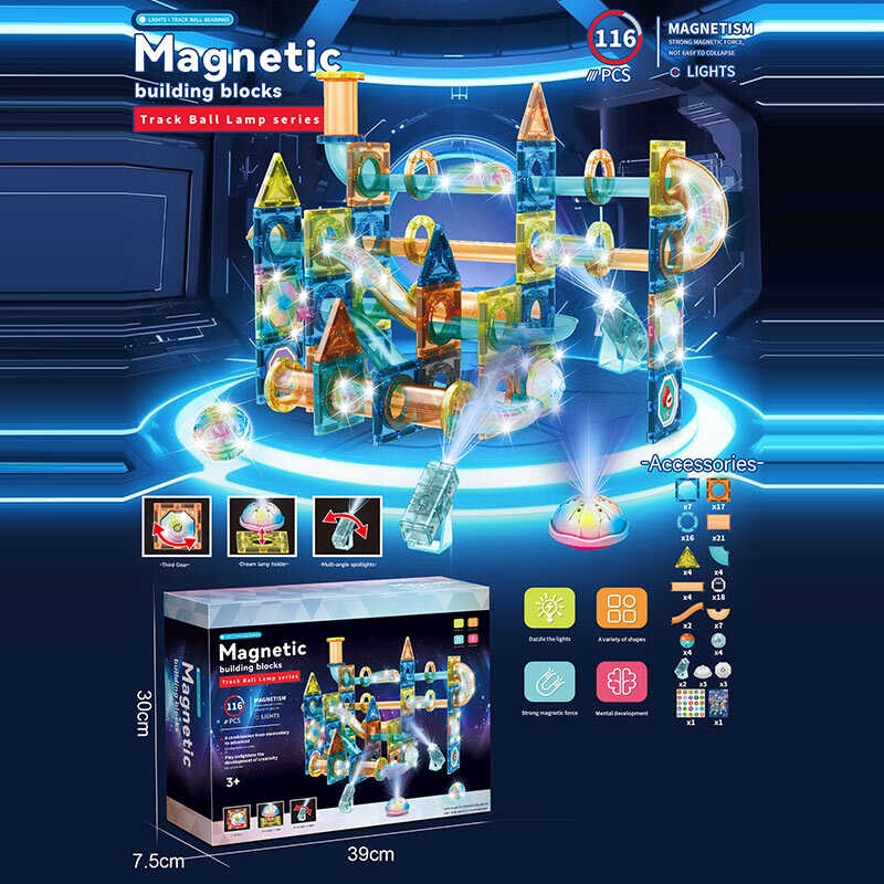 Магнітний конструктор 6803 A (18/2) 116 деталей, в коробці