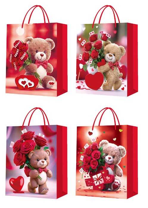 Пакет подарунковий C 75668 (480) СЕРЕДНІЙ, ВИДАЄТЬСЯ ТІЛЬКИ МІКС ВИДІВ