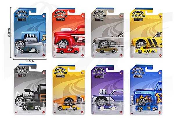 Машинка 8801 E (480/2) металопластиковий корпус, на листі, ВИДАЄТЬСЯ ТІЛЬКИ МІКС ВИДІВ