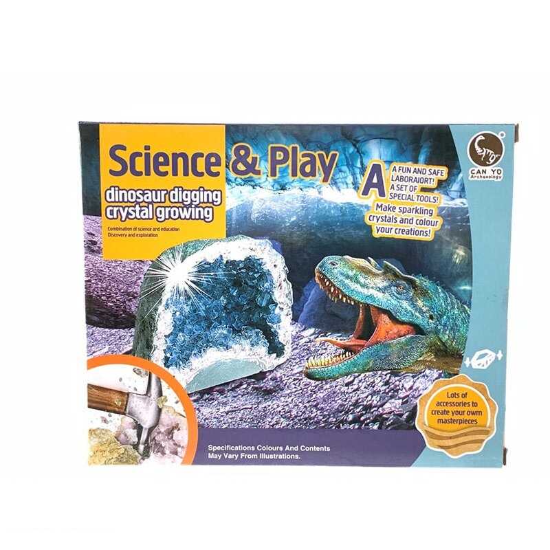 Вирощування кристалів та розкопки 228 E (36/2) реактиви для вирощування кристалів, мисочка, мірний стакан, інструменти, в коробці