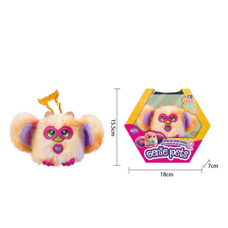 М’яка іграшка FJ 5204 A (24/2) висота 6 см, мелодія, говорить мовою ельфів, підсвічування, вушка розкладаються, в коробці