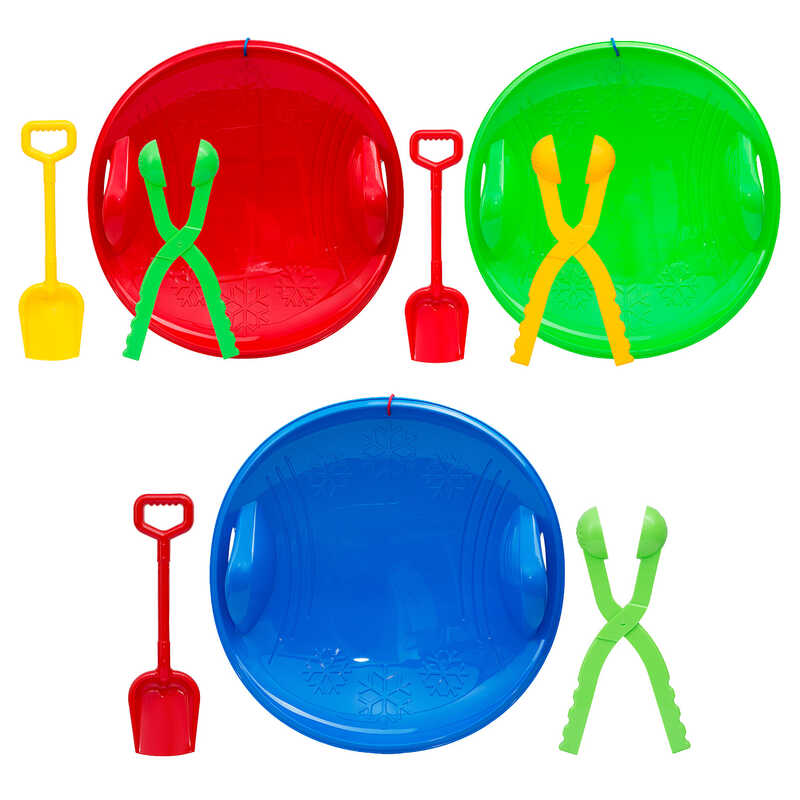 гр Набір дитячий "Зимові забавки" 118/6 (5) "Bamsic", льодянка, лопатка, сніголіп ВИДАЄТЬСЯ МІКС ВИДІВ