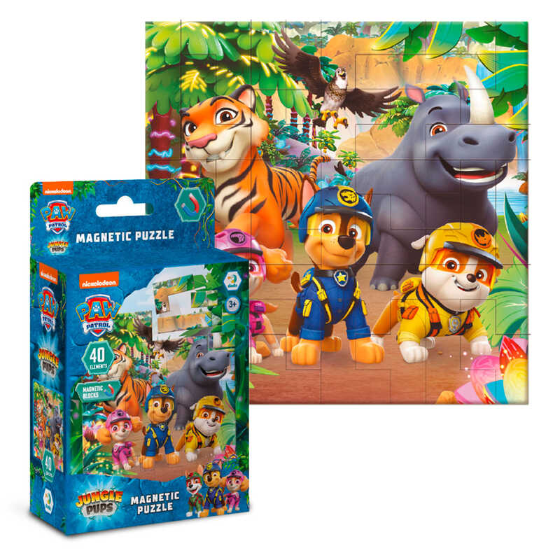 гр Магнітний пазл "Джунглі" 200649 (28) "DoDo", 40 елементів, розмір пазла: 22х22 см, в коробці